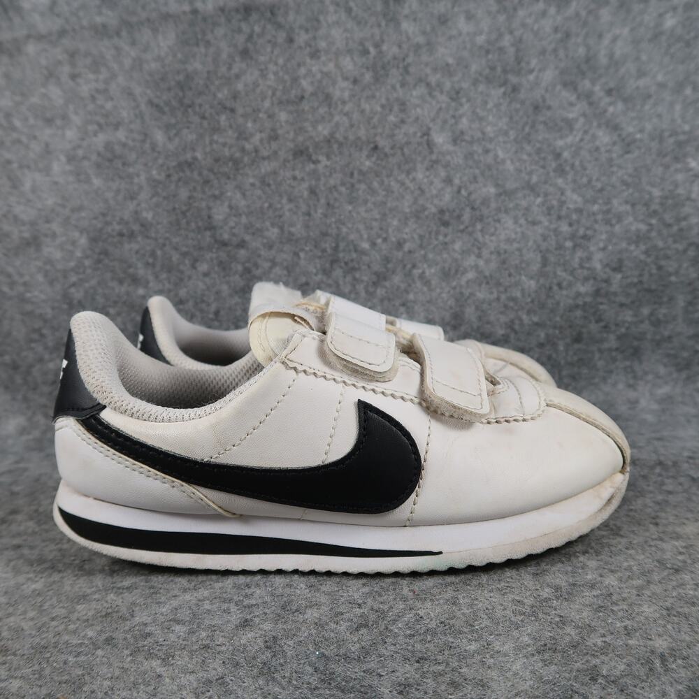 Nike Shoes Kids Toddler 11C Cortez Sneakers White Black SL PS Two Strap Casual
